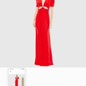 Mac Duggal Striking Red Maxi Dress